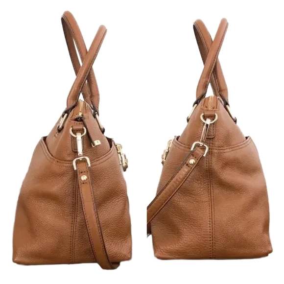 Calvin Klein Convertible Pebbled Leather Crossbody Bag - Picture 4 of 10